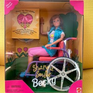 Brand New in box Barbie’s friend Becky in the wheelchair